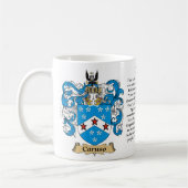 Caruso, der Ursprung, die Bedeutung und das Wappen Kaffeetasse (Links)