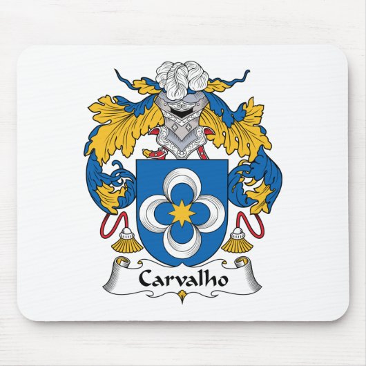 Carvalho Familienwappen Mousepad (Vorne)