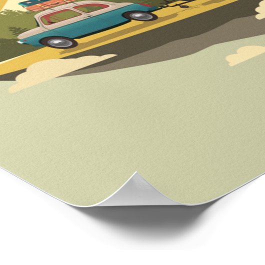 Carvan Camping Poster (Ecke)