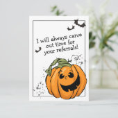 Carve Time für Ihr Referendum Halloween Dankeskarte (Stehend Vorderseite)