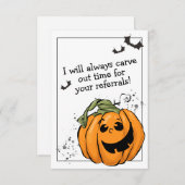 Carve Time für Ihr Referendum Halloween Dankeskarte (Vorne/Hinten)