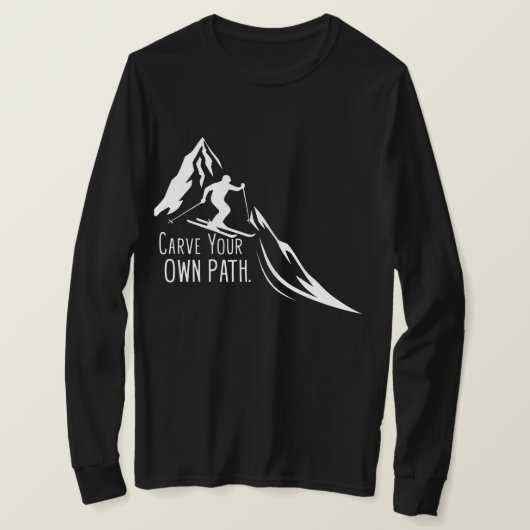 Carve your own Path Men's Long Sleeve T - Shirt (Design vorne)