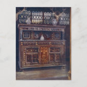 Carved and Inlay Oak Court Cupboard, Edwin Foley Postkarte (Vorderseite)