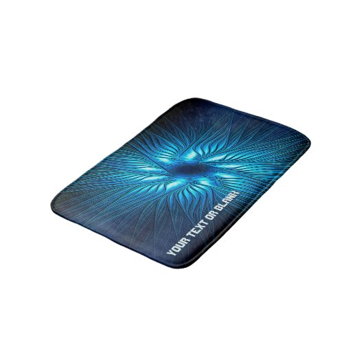 Carved Blue Star Badematte (Schrägansicht)