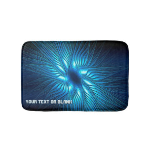 Carved Blue Star Badematte