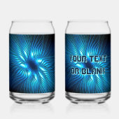 Carved Blue Star Canvas Print Dosenglas (Rückseite)