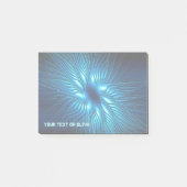 Carved Blue Star Canvas Print Post-it Klebezettel (Vorderseite)
