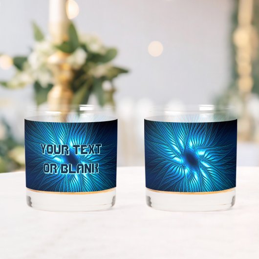 Carved Blue Star Canvas Print Whiskyglas (Insitu (Hochzeit))