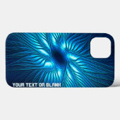 Carved Blue Star Case-Mate iPhone Hülle (Rückseite (Horizontal))