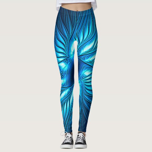 Carved Blue Star Leggings (Vorderseite)