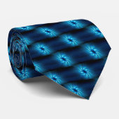 Carved Blue Star Neck Tie Krawatte (Gerollt)