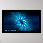 Carved Blue Star Poster (Vorne)