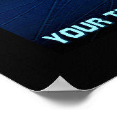 Carved Blue Star Poster (Ecke)