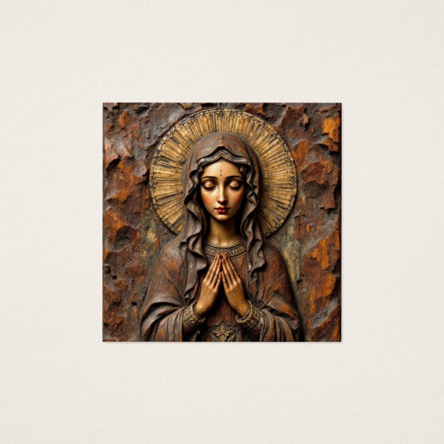 Carved Devotion  Wooden Mary (Vorderseite)