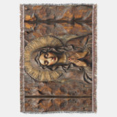 Carved Devotion  Wooden Mary Decke (Vorderseite Vertikal)