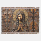 Carved Devotion  Wooden Mary Decke (Vorderseite)