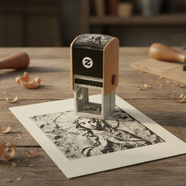 Carved Devotion  Wooden Mary Permastempel