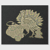 Carved Erntedank Türkei - Geschenkpapier (Flach)