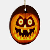 Carved Halloween Pumpkin Keramik Ornament (Rechts)
