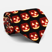Carved Halloween Pumpkin Krawatte (Gerollt)