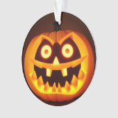 Carved Halloween Pumpkin Ornament (Vorderseite)