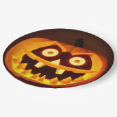 Carved Halloween Pumpkin Pappteller (Schrägansicht)