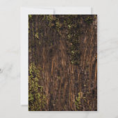 Carved Heart Country Rustic Tree Wedding Einladung (Rückseite)