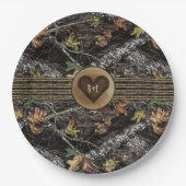Carved Heart Junting Camouflage Party Teller for S (Vorderseite)