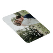 Carved Heart Save the Date Photo Magnet (Rechte Seite)
