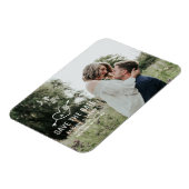 Carved Heart Save the Date Photo Magnet (Linke Seite)
