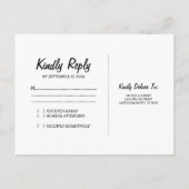 Carved Heart Tree Wedding RSVP Einladungspostkarte (Rückseite)