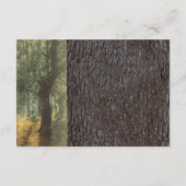 Carved Heart Tree Wedding | Rustikale String Light Begleitkarte (Rückseite)