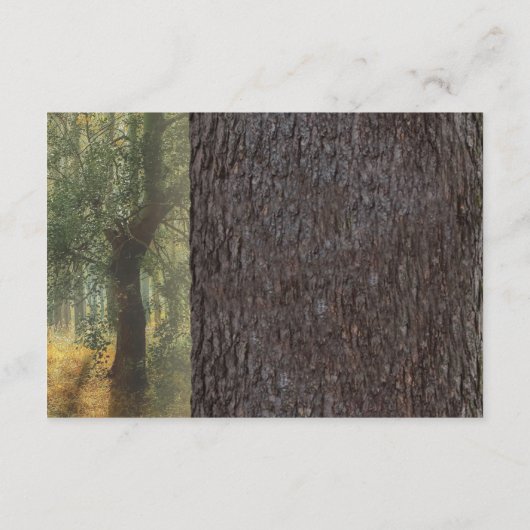 Carved Heart Tree Wedding | Rustikale String Light Begleitkarte (Rückseite)