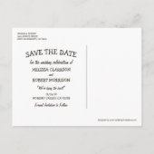 Carved Heart Tree Wedding | SAVE THE DATE Ankündigungspostkarte (Rückseite)