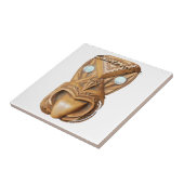 Carved Maori Tiki Face Thunder_Cove Fliese (Seite)