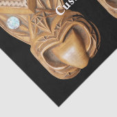 Carved Maori Tiki Face Thunder_Cove Seidenpapier (Ausschnitt)