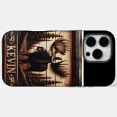 Carved Moose Wood Sign Case-Mate iPhone Hülle (Rückseite (Horizontal))
