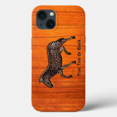 Carved Polka Dot Zebra Case-Mate iPhone Case (Rückseite)