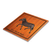 Carved Polka Dot Zebra Fliese (Seite)