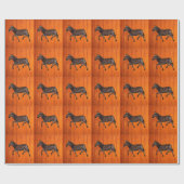 Carved Polka Dot Zebra Geschenkpapier (Flach)