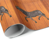 Carved Polka Dot Zebra Geschenkpapier (Rolleneckpunkt)