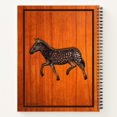 Carved Polka Dot Zebra Notizblock (Rückseite)
