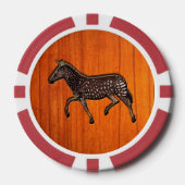 Carved Polka Dot Zebra Pokerchips (Vorderseite)
