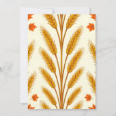 Carved Pumpkin Holiday Card Thanksgiving Halloween Einladung (Rückseite)