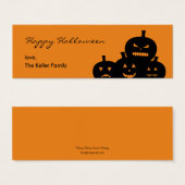 Carved Pumpkins Halloween-Geschenk-Tag (Vorne & Hinten)