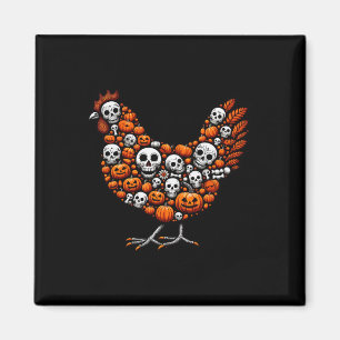 Carved Pumpkins Halloween Hühnchen Niedlich Shape Magnet