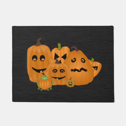 Carved Pumpkins Small Doormat Fußmatte (Vorderseite)