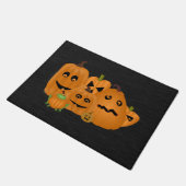 Carved Pumpkins Small Doormat Fußmatte (Schrägansicht)