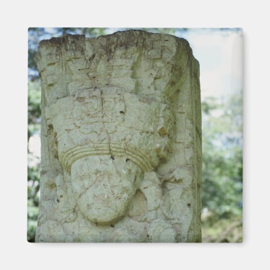 Carved Rock Sculpture Alte Maya Ruins Honduras Magnet (Vorne)