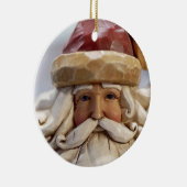 Carved Santa Face Keramik Ornament (Rechts)